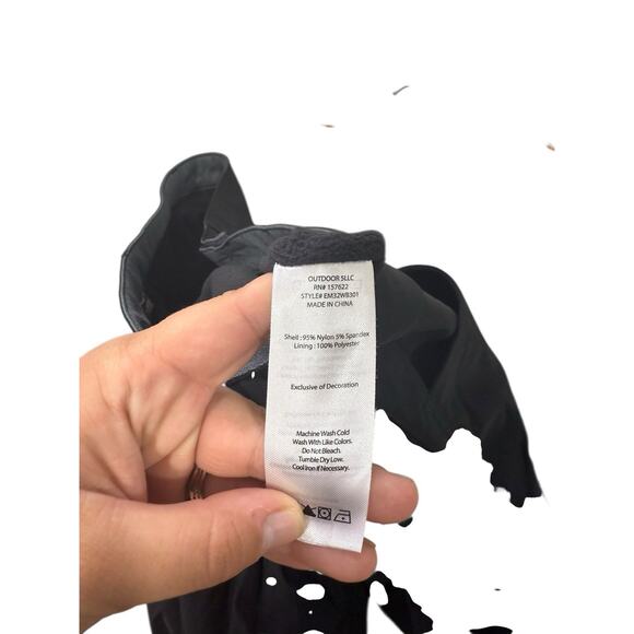 Eddie Bauer Black Men’s Snow Pants Fleece Lined Winter Size 36 Short - Picture 7 of 7